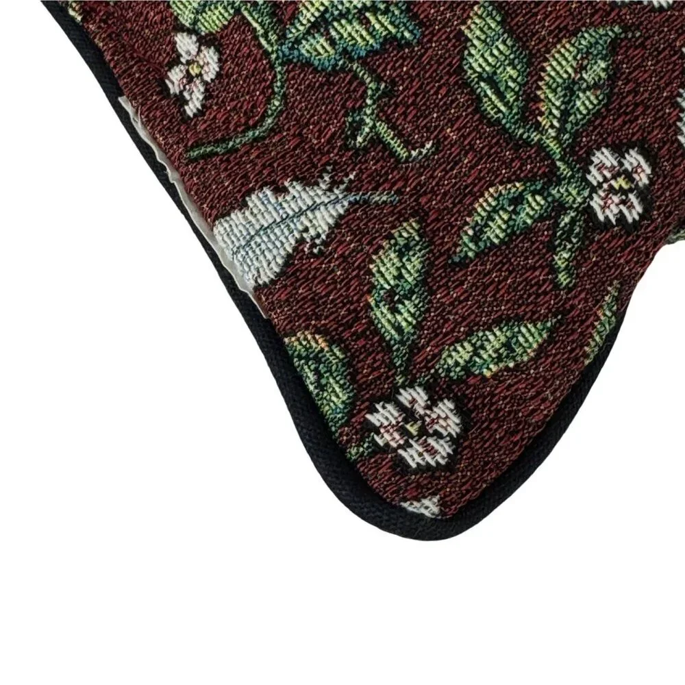 Rooster Tapestry Pillow Multicolor Farmhouse Country Floral Square Home Decor